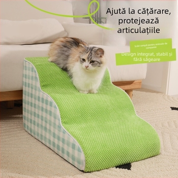 Pat pentru animale de companie, scară de alpinism, pat pentru câini și pisici, scară antiderapantă, canapea detașabilă și lavabilă, rezistentă la uzură, saltea de alpinism pentru pisici