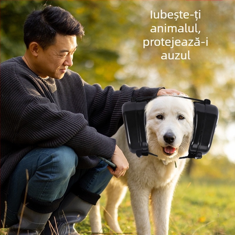 Căști anti-zgomot pentru câini, de dimensiuni medii, pentru vânătoare, tir, confortabile, cu protecție pentru buze, cu reducere a zgomotului, în stoc en-gros