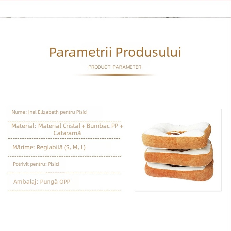 Selecție strictă de produse pentru animale de companie Amazon Elizabeth ring, zgardă pentru pisici și câini, inel de pâine prăjită, zgardă pentru pisici și câini anti-lins, en-gros