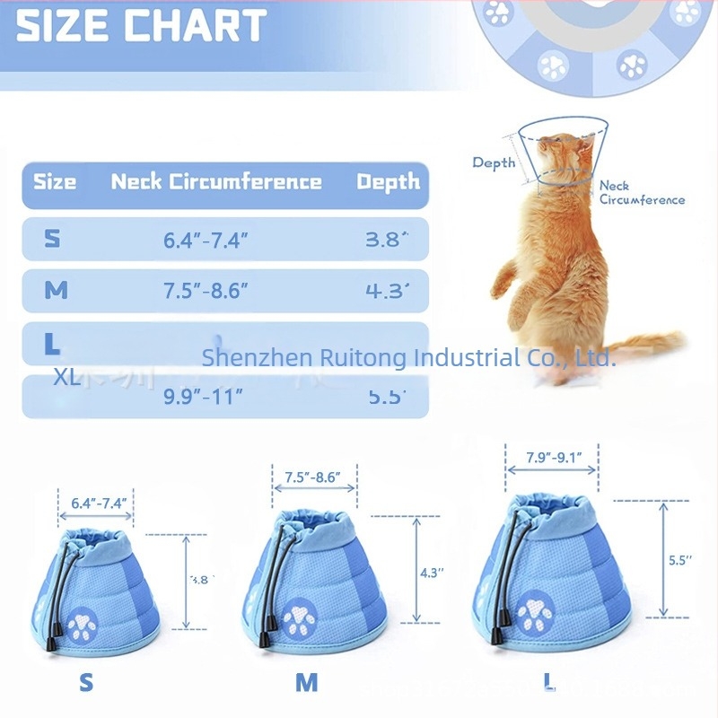 Nou Pet Pisică Zgardă Pisică Con Zgardă Pisică Zgardă Pisică Anti-Linge Zgardă Pisică Anti-Linge Zgardă Pet Pisică Cap Zgardă