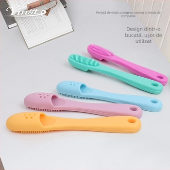 Periuță de dinți pentru animale de companie, periuță de dinți pentru câini, periuță de dinți pentru câini, instrument de curățare orală pentru animale de companie, periuță de dinți