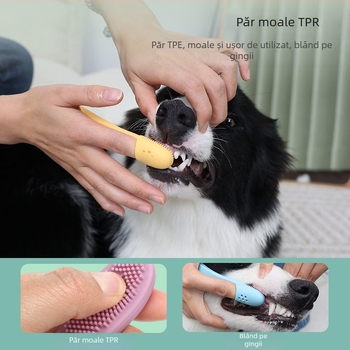 Periuță de dinți pentru animale de companie, periuță de dinți pentru câini, periuță de dinți pentru câini, instrument de curățare orală pentru animale de companie, periuță de dinți