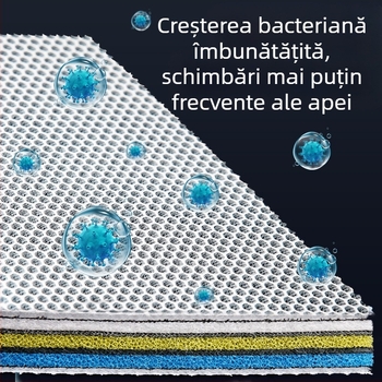 15D Filtru de acvariu din bumbac, densitate mare, îngroșat, fără lipici, spălare, nu putrezire, calitatea apei, bumbac chimic, acvariu