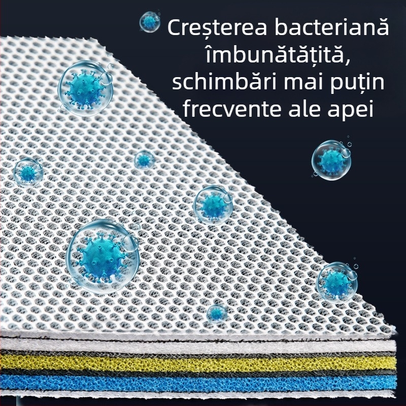 15D Filtru de acvariu din bumbac, densitate mare, îngroșat, fără lipici, spălare, nu putrezire, calitatea apei, bumbac chimic, acvariu