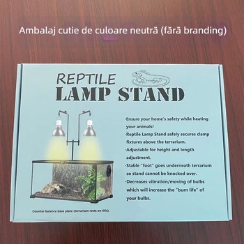 Suport pentru lampă de podea pentru animale de companie, direct din fabrică, cu cârlig dublu, reglabil, pentru lampă de plante, suport pentru abajur pentru animale de companie, pentru cățărat