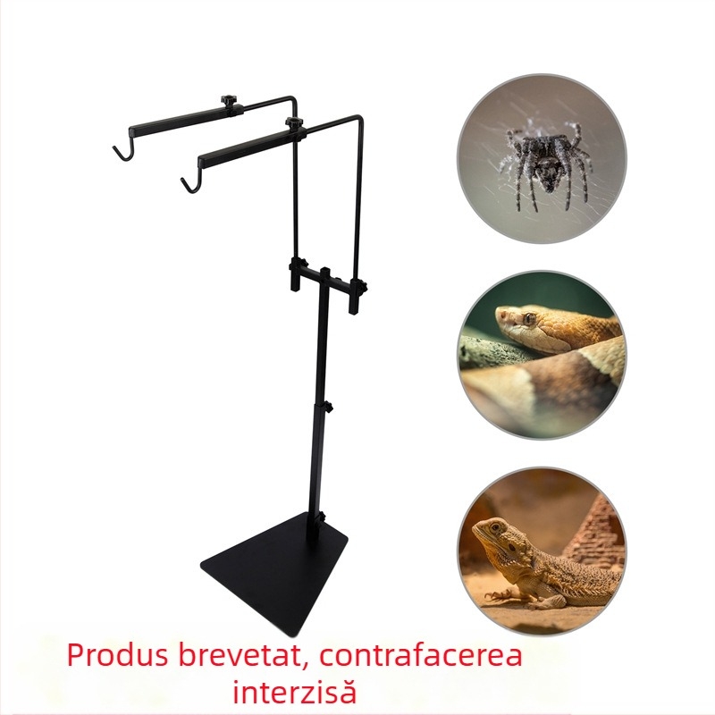 Suport pentru lampă de podea pentru animale de companie, direct din fabrică, cu cârlig dublu, reglabil, pentru lampă de plante, suport pentru abajur pentru animale de companie, pentru cățărat
