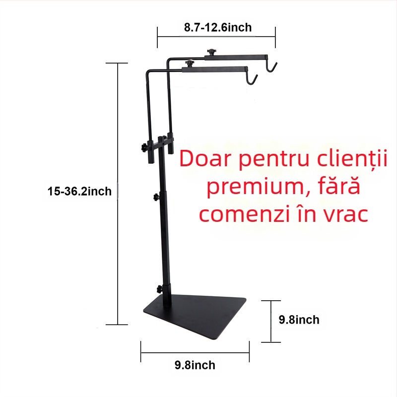 Suport pentru lampă de podea pentru animale de companie, direct din fabrică, cu cârlig dublu, reglabil, pentru lampă de plante, suport pentru abajur pentru animale de companie, pentru cățărat