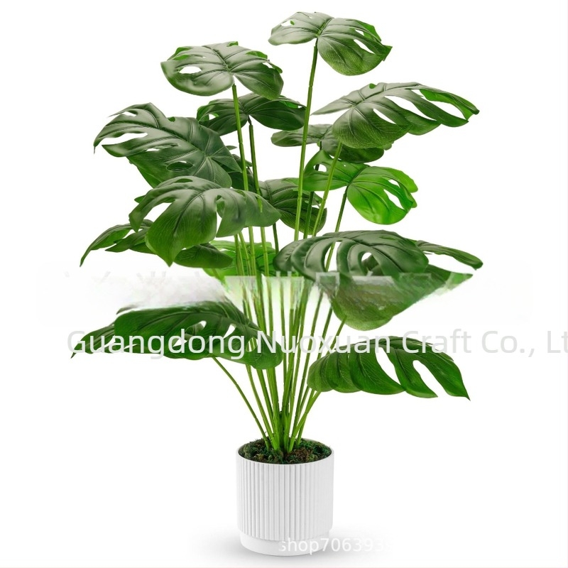 Plante artificiale de primăvară și vară, simulare de frunze de broască țestoasă, amenajare peisagistică de interior, plantă verde bionică, copac artificial, decorare în ghiveci pentru camera de zi