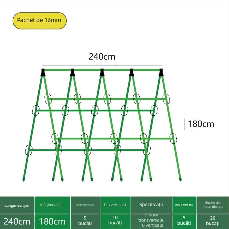 [Su Su Su] Suport pentru castraveți, tijă de fasole, suport pentru roșii, suport pentru legume, tijă de susținere a plantelor