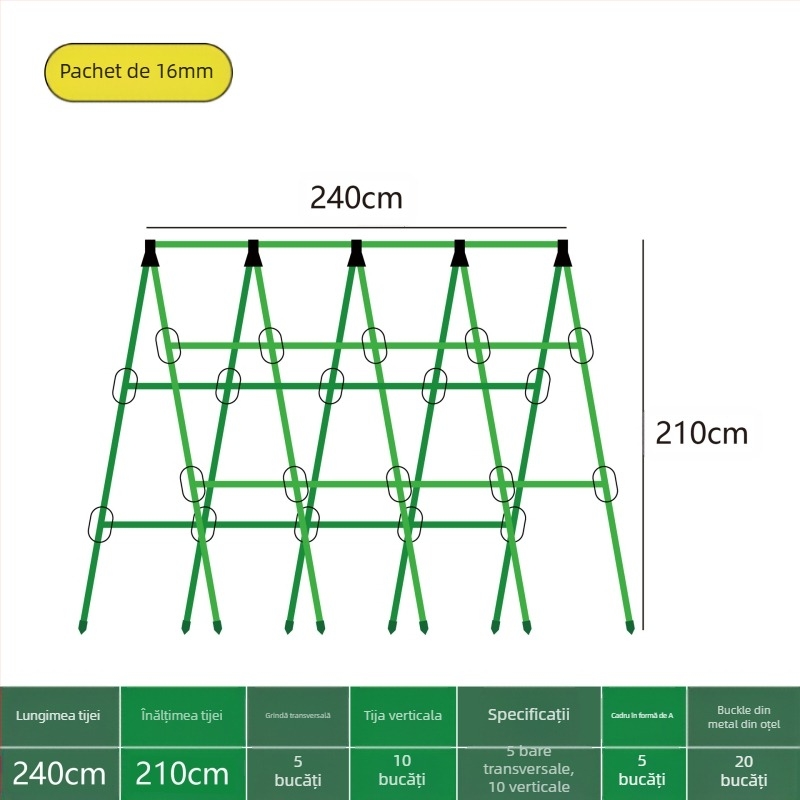 [Su Su Su] Suport pentru castraveți, tijă de fasole, suport pentru roșii, suport pentru legume, tijă de susținere a plantelor