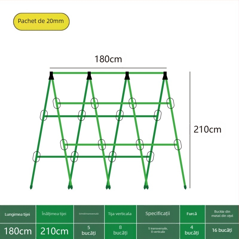 [Su Su Su] Suport pentru castraveți, tijă de fasole, suport pentru roșii, suport pentru legume, tijă de susținere a plantelor