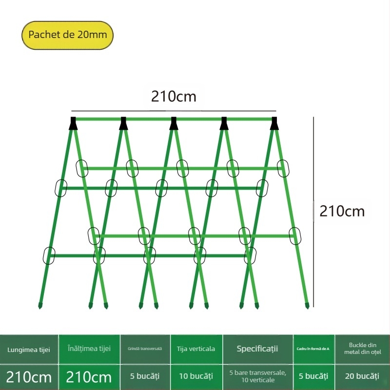 [Su Su Su] Suport pentru castraveți, tijă de fasole, suport pentru roșii, suport pentru legume, tijă de susținere a plantelor
