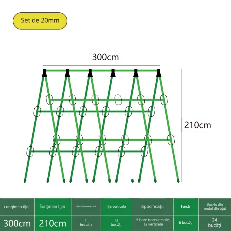 [Su Su Su] Suport pentru castraveți, tijă de fasole, suport pentru roșii, suport pentru legume, tijă de susținere a plantelor