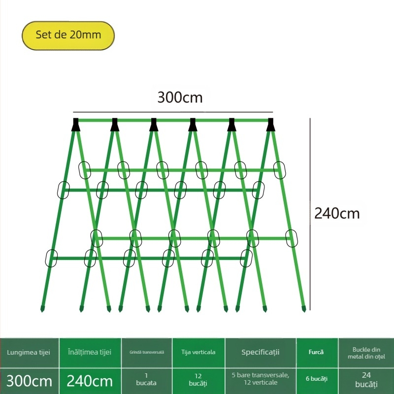 [Su Su Su] Suport pentru castraveți, tijă de fasole, suport pentru roșii, suport pentru legume, tijă de susținere a plantelor