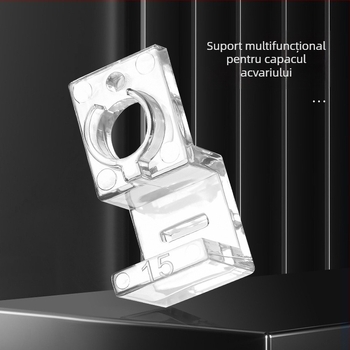 Suport pentru capacul acvariului, transparent, de înaltă rezistență, PC, mini țeavă de admisie și evacuare, fixă, din sticlă, montată pe perete, suport de susținere