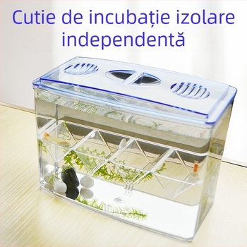 Acvariu de sepie, cutie de incubație, cutie de izolare independentă, cutie de reproducere, cutie Betta, acvariu de izolare acrilică multifuncțională