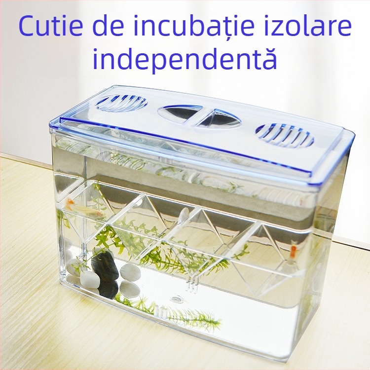 Acvariu de sepie, cutie de incubație, cutie de izolare independentă, cutie de reproducere, cutie Betta, acvariu de izolare acrilică multifuncțională