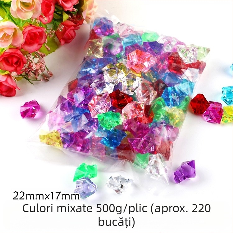 Piatră de cristal acrilică, bijuterie colorată, acvariu, peisaj, piatră, frumusețe Chen, decorare, parc de distracții, jucării, recuzită, producători en-gros