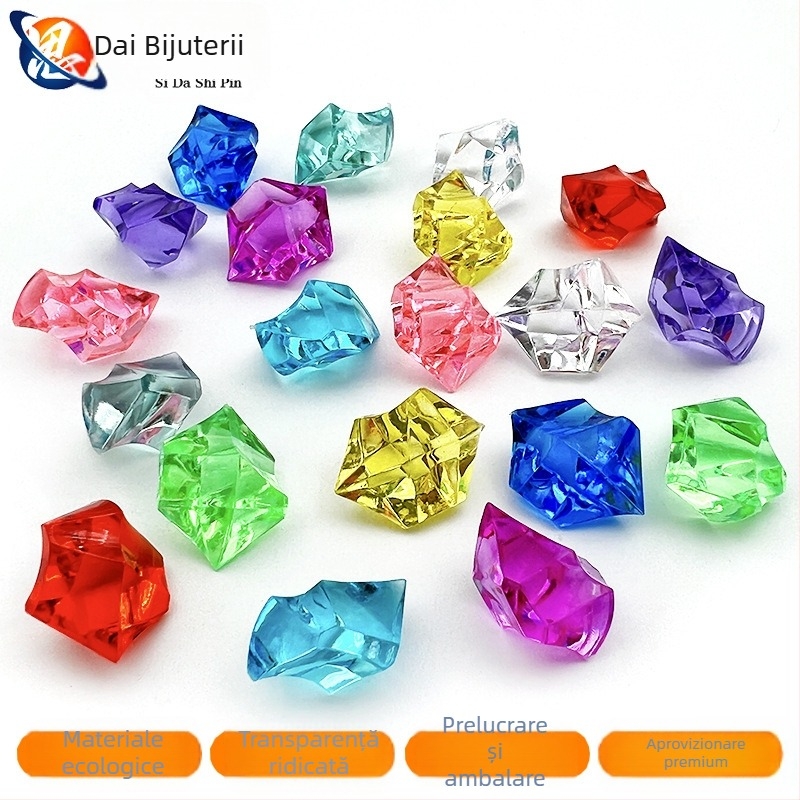 Piatră de cristal acrilică, bijuterie colorată, acvariu, peisaj, piatră, frumusețe Chen, decorare, parc de distracții, jucării, recuzită, producători en-gros