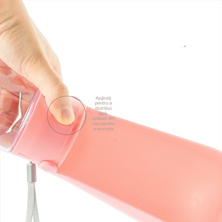 Cana de apă pentru animale de companie, pahar, hrănitor de apă, cană de apă pliabilă, cană de băut pentru câini în excursii, cană portabilă cu capac rabatabil pentru animale de companie