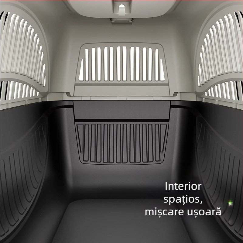 Pisică cutie de aer cușcă portabilă pentru pisici, geantă pentru pisici, cutie de transport pentru animale de companie, cutie auto, cușcă pentru câini, cușcă portabilă din plastic pentru pisici