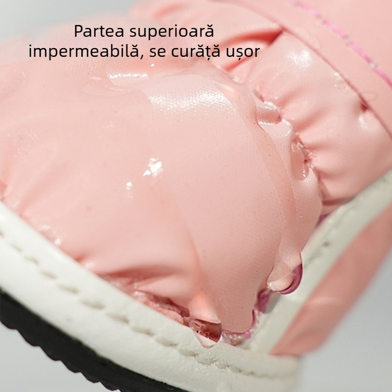 24 pantofi de iarnă pentru câini de companie, ursuleți de pluș Schanery, cizme de zăpadă pentru câini mici, husă impermeabilă rezistentă la îngheț pentru picioare