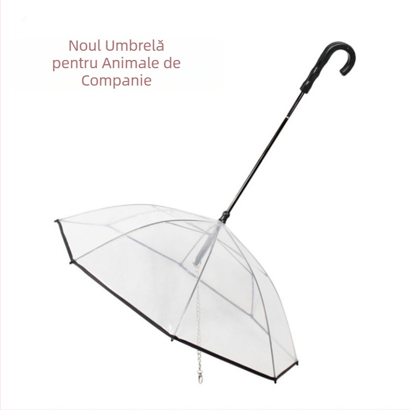 Comerț exterior nou transparent umbrelă pentru câini de companie detașabilă frânghie de tracțiune pentru câini în zile ploioase producători de plimbări cu câini lot