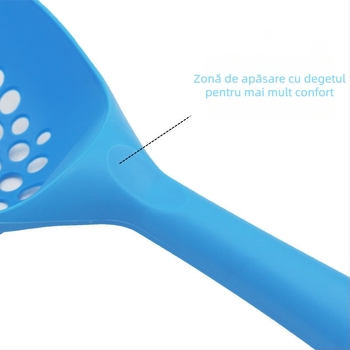 Articole pentru animale de companie en-gros pentru așternut pentru pisici lopată mare și groasă din plastic pentru excremente de pisică lopată pentru toaletă pentru pisici litieră pentru pisici lopată cu scurgeri