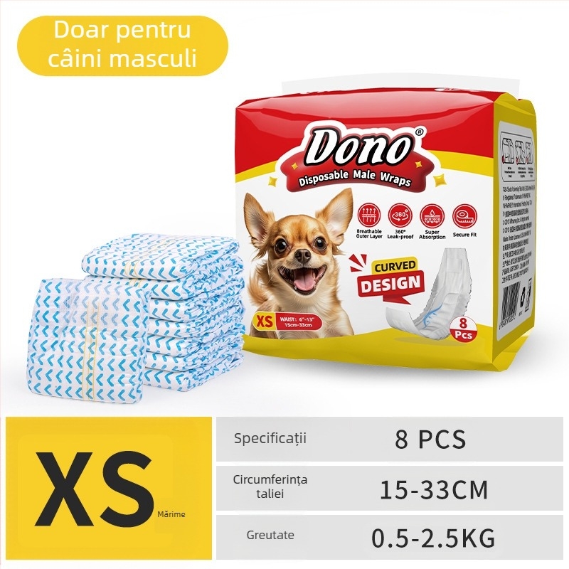 JURNALUL LUI DONO scutece pentru câini câine mascul cățea pantaloni fiziologici scutece pentru animale de companie în jurnalul de creștere al animalelor de companie