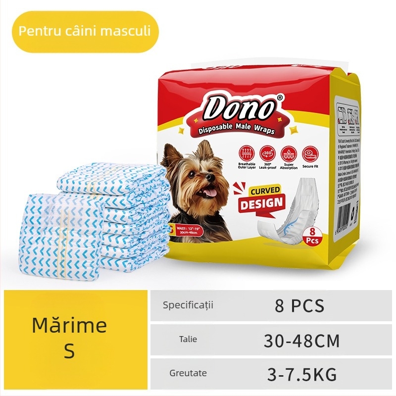 JURNALUL LUI DONO scutece pentru câini câine mascul cățea pantaloni fiziologici scutece pentru animale de companie în jurnalul de creștere al animalelor de companie
