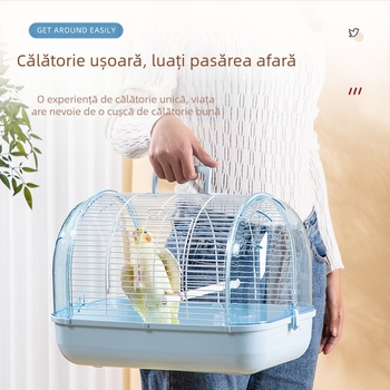 Colivie pentru păsări cu colivie portabilă, piele de tigru, bujor, colivie mică, călugăr solar, mare, metalică de înaltă calitate, colivie pentru păsări