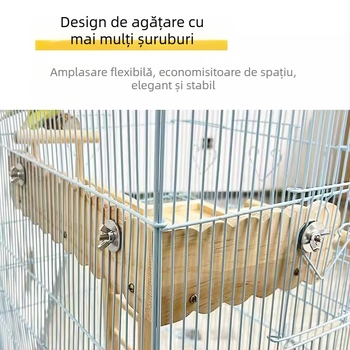 Pat din lemn masiv pentru papagal, bujor negru Phoenix, piele de tigru, scări de alpinism, platformă pentru colivie, decor pentru păsări, ustensile pentru păsări, consumabile
