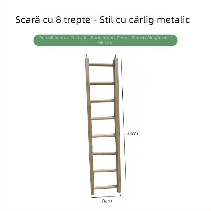 Pat din lemn masiv pentru papagal, bujor negru Phoenix, piele de tigru, scări de alpinism, platformă pentru colivie, decor pentru păsări, ustensile pentru păsări, consumabile