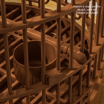 Colivie pentru păsări acasă, vilă de lux mare, colivie vintage din plastic, cușcă de transport, bujor, piele de tigru, perlă, papagal, colivie pentru păsări