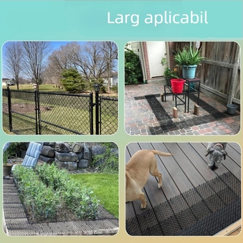 Repelent pentru pisici, unghii transfrontaliere, anti-pisică, artefact pentru a alunga călcâiul pe covorașul din plastic pentru grădină, covorașul de grădinărit cu spini, plasă de plasă pentru animale de companie