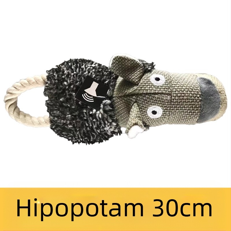 Jucării transfrontaliere pentru câini, pluș rezistent la mușcături și molari, cu sunete, blană de pluș, accesorii drăguțe pentru animale de companie în formă de dinozaur, interactive și anti-plictiseală