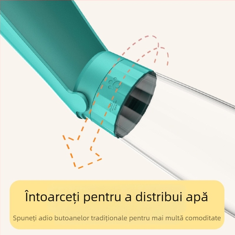Cană de apă pentru excursii cu câini, fierbător portabil pentru câini, cană de plimbare, sticlă de apă pentru plimbare cu câini, apă potabilă pentru animale de companie, distribuitor de apă, consumabile