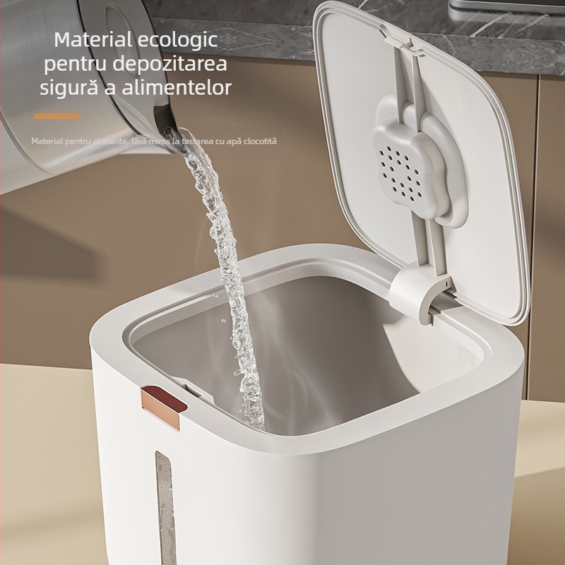 Găleată de orez rezistentă la insecte, găleată rezistentă la umiditate, găleată sigilată pentru cereale de uz casnic, rezervor de orez de calitate alimentară, cutie de depozitare a orezului, borcan de depozitare a făinii