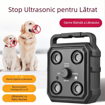 Nou dispozitiv transfrontalier de dresaj pentru câini cu ultrasunete, anti-lătrat, control vocal automat, consumabile de dresaj pentru animale de companie Amazon