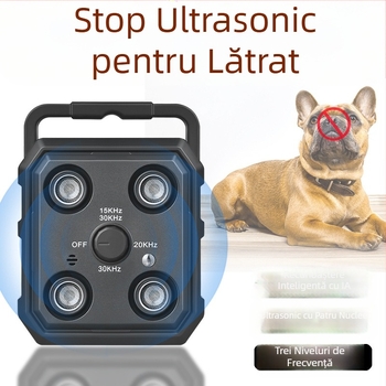 Nou dispozitiv transfrontalier de dresaj pentru câini cu ultrasunete, anti-lătrat, control vocal automat, consumabile de dresaj pentru animale de companie Amazon