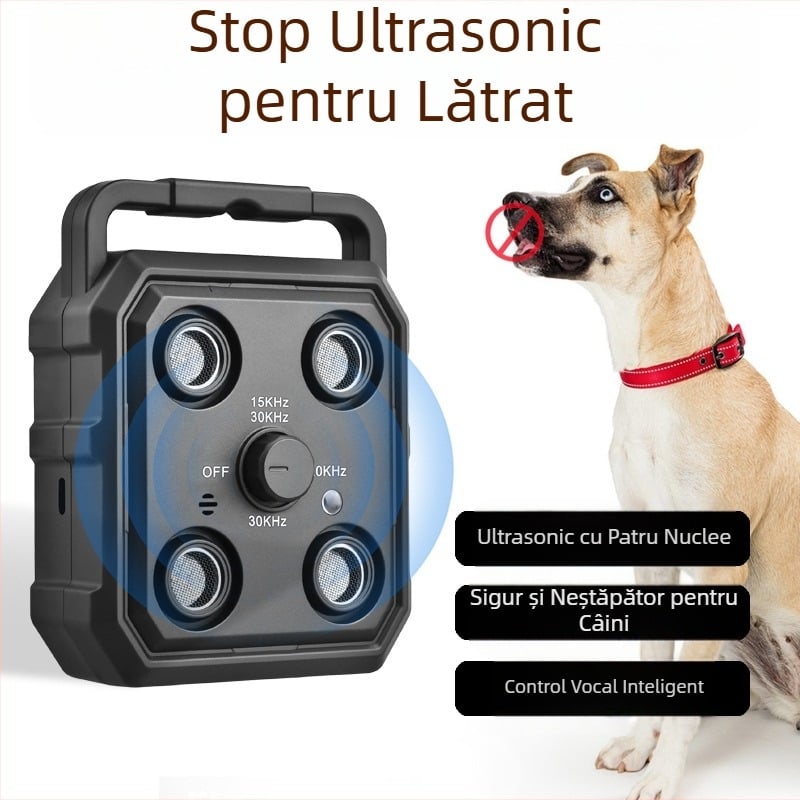 Nou dispozitiv transfrontalier de dresaj pentru câini cu ultrasunete, anti-lătrat, control vocal automat, consumabile de dresaj pentru animale de companie Amazon