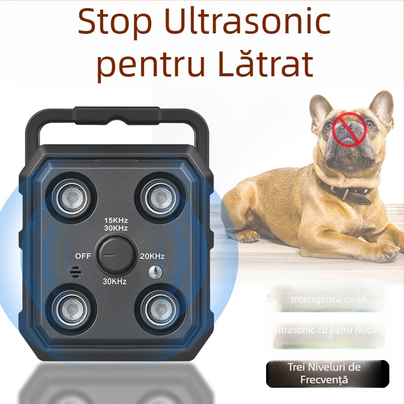 Nou dispozitiv transfrontalier de dresaj pentru câini cu ultrasunete, anti-lătrat, control vocal automat, consumabile de dresaj pentru animale de companie Amazon