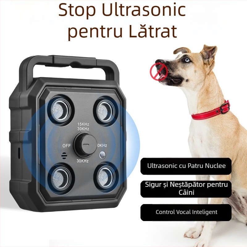Nou dispozitiv transfrontalier de dresaj pentru câini cu ultrasunete, anti-lătrat, control vocal automat, consumabile de dresaj pentru animale de companie Amazon