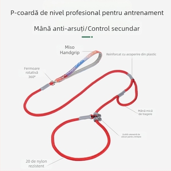 Vânzări directe din fabrică de lesă universală pentru câini cu lanț P, anti-explozie, anti-rupere, instrument de plimbare a câinilor, articole pentru animale de companie en-gros, portabilă