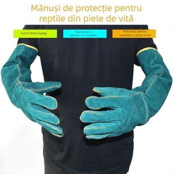 Mănuși de protecție pentru animale de companie Amazon, populare, anti-mușcături pentru reptile, 62 cm