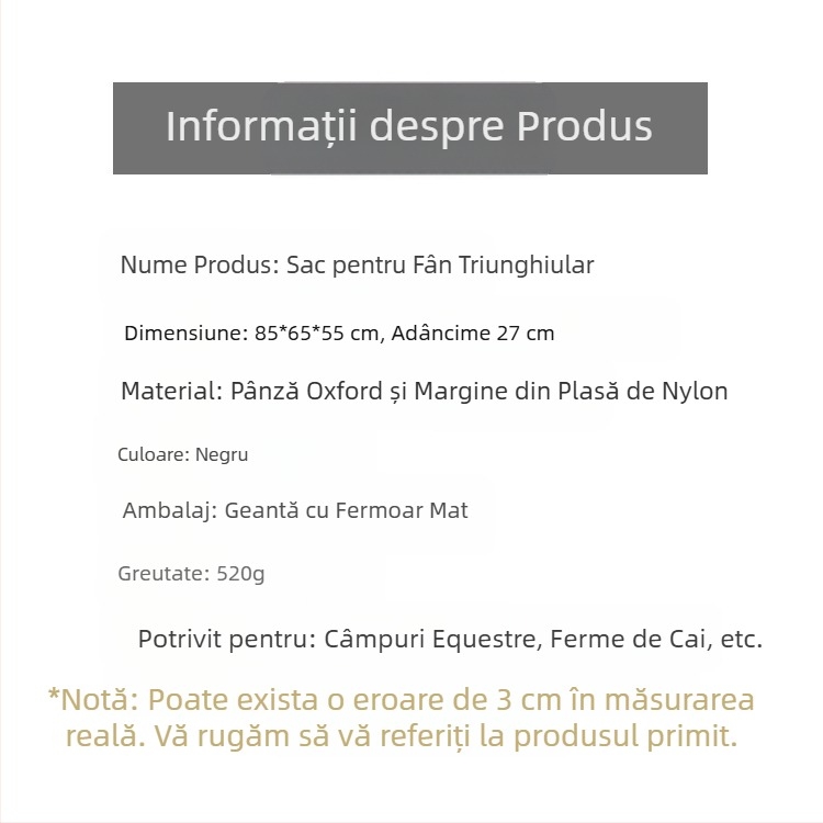 Sac de hrănire cu fân pentru cai Amazon, hrănitor triunghiular pentru cai, sac cu iarbă, sac cu fân pentru cai, cameră pentru cai, sac mare