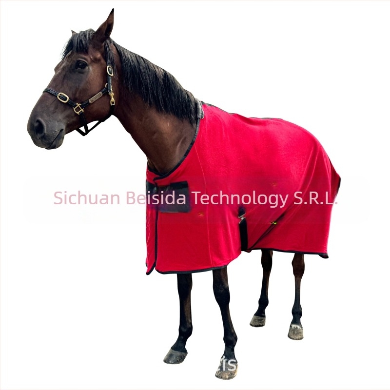 Costum de ecvestru pentru cai, pătură din fleece, costum de cai, primăvară, toamnă și iarnă, costum de cai, sport, prosop de transpirație, halat de baie, costum de cai
