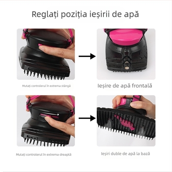 Perie pentru cai, Accesorii pentru hamuri, Perie de baie, Perie de masaj, Accesorii pentru cai, Perie cu pulverizator de apă, Perie de baie pentru animale de companie, Perie pentru accesorii ecvestre