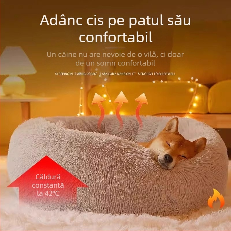 Cușcă de pisică pentru patru anotimpuri, universală, de iarnă, caldă, de pluș, pentru pisici, saltea de dormit, Teddy, mare, mediu, mic, pentru câini, consumabile pentru animale de companie