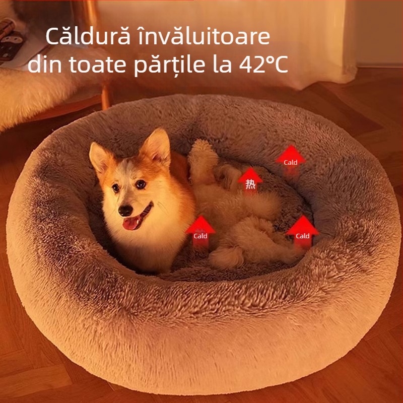Cușcă de pisică pentru patru anotimpuri, universală, de iarnă, caldă, de pluș, pentru pisici, saltea de dormit, Teddy, mare, mediu, mic, pentru câini, consumabile pentru animale de companie